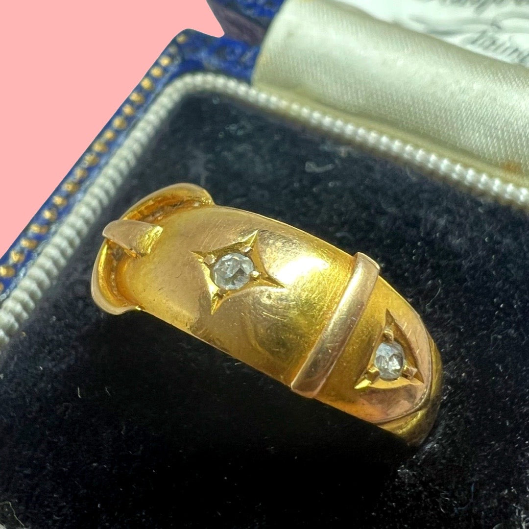 Antique on sale buckle ring