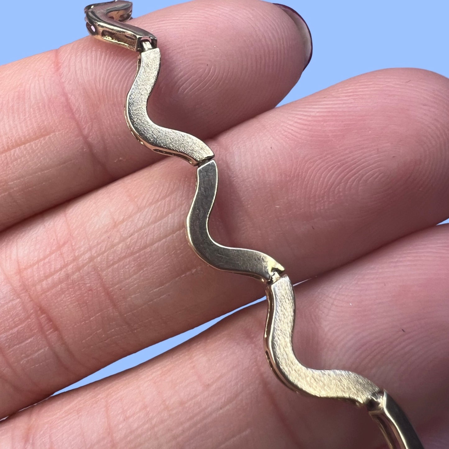 Vintage 14k Squiggle Bracelet