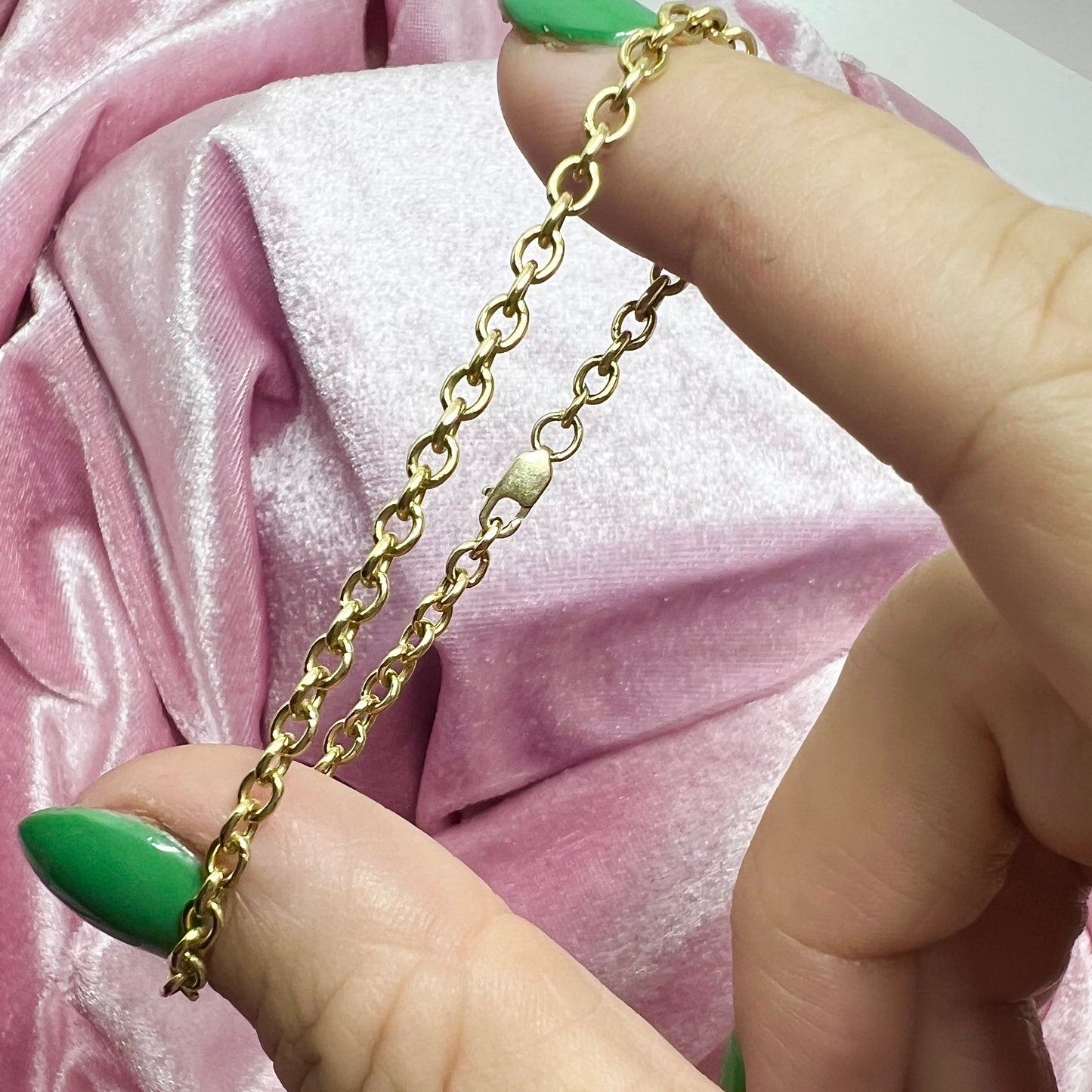 Vintage 14k Cable Chain Bracelet