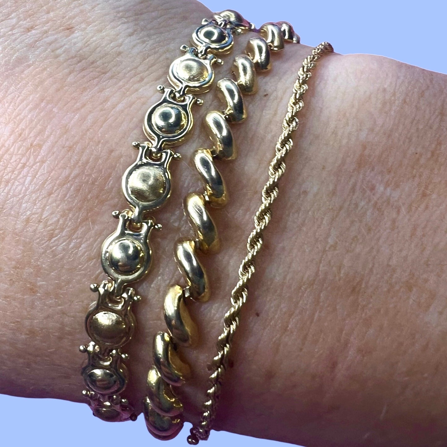 Vintage 14k Rope Bracelet