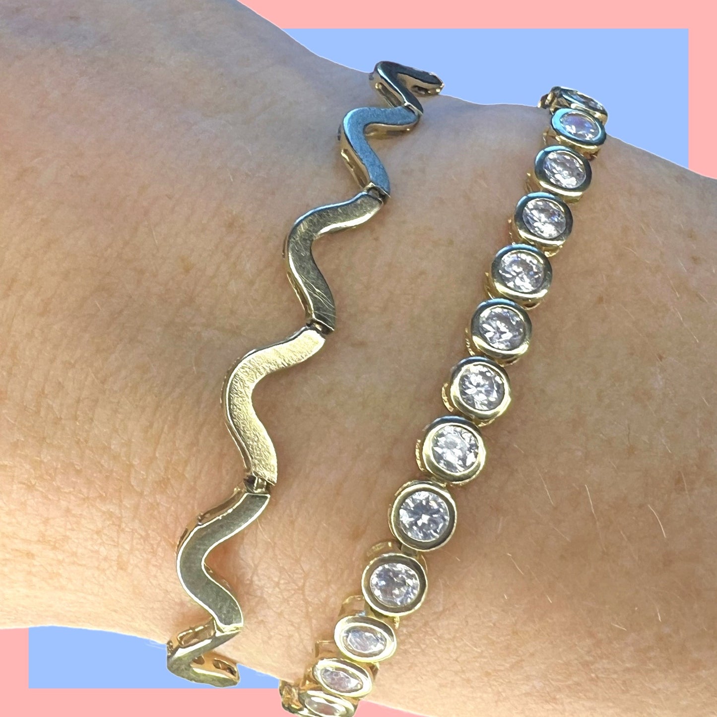 Vintage 14k Squiggle Bracelet